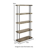 Jersey Concrete Effect 4 Shelf Unit from Roseland Furniture