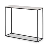 Kalani White Marble Rectangular Console Table from Roseland Furniture