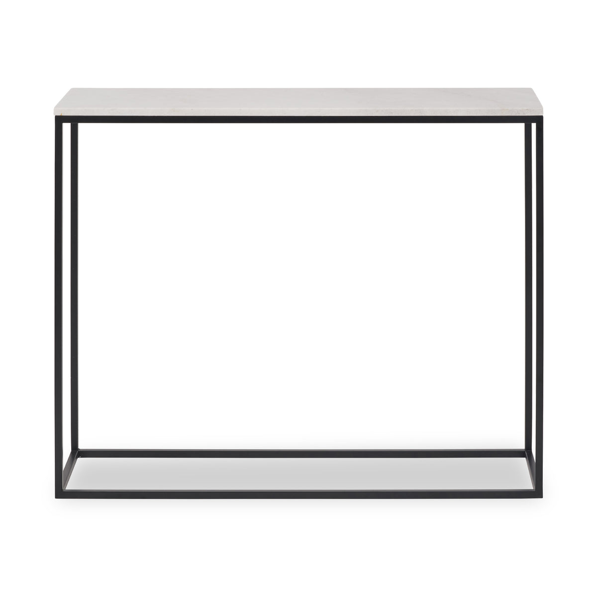 Kalani White Marble Rectangular Console Table from Roseland Furniture