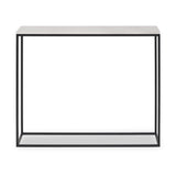 Kalani White Marble Rectangular Console Table from Roseland Furniture