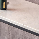 Kalani White Marble Rectangular Console Table from Roseland Furniture