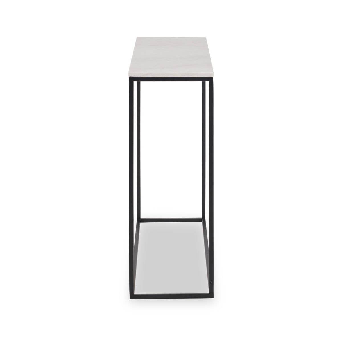 Kalani White Marble Rectangular Console Table from Roseland Furniture