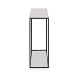 Kalani White Marble Rectangular Console Table from Roseland Furniture
