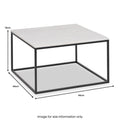Kalani White Marble Coffee Table from Roseland Furniture