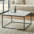 Kalani White Marble Coffee Table from Roseland Furniture