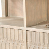 Khao Light Gre 2 Door 6 Niche Shelf Unit from Roseland Furniture
