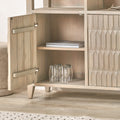 Khao Light Gre 2 Door 6 Niche Shelf Unit from Roseland Furniture