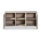 Khao Light Grey 3 Door Sideboard from Roseland Furniture