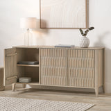 Khao Light Grey 3 Door Sideboard from Roseland Furniture