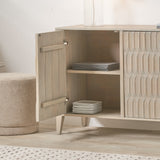 Khao Light Grey 3 Door Sideboard from Roseland Furniture