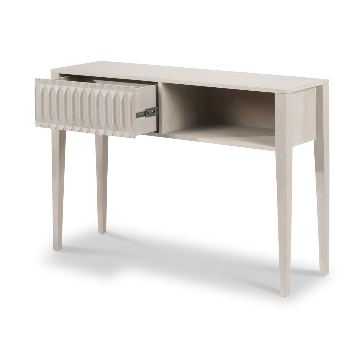 Khao Light Grey 1 Drawer Console Table from Roseland Furniture