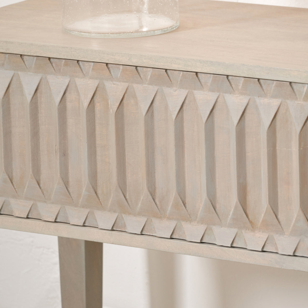 Khao Light Grey 1 Drawer Console Table from Roseland Furniture