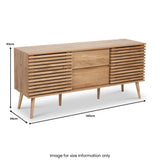 Larvik Natural 2 Door 2 Drawer Sideboard from Roseland Furniture
