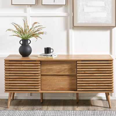 Larvik Slatted Eucalyptus Sideboard