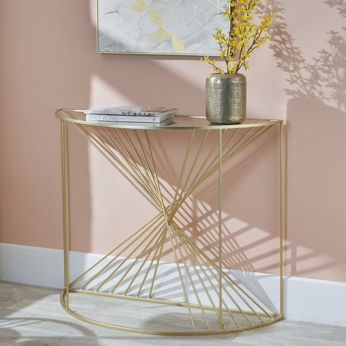 Liberty Half Moon Console Table from Roseland Furniture