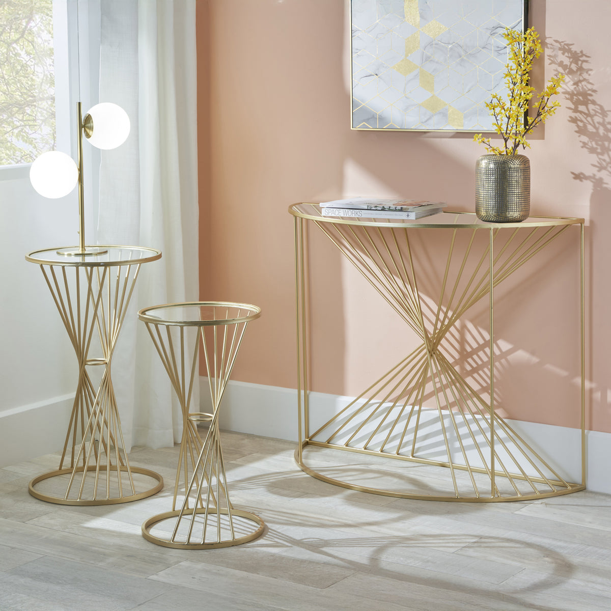 Liberty Half Moon Console Table from Roseland Furniture