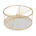 Liberty Glass and Gold Metal Coffee Table from Roseland Furniture