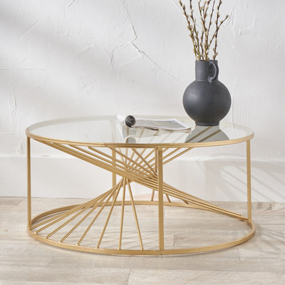 Liberty Gold Metal Coffee Table