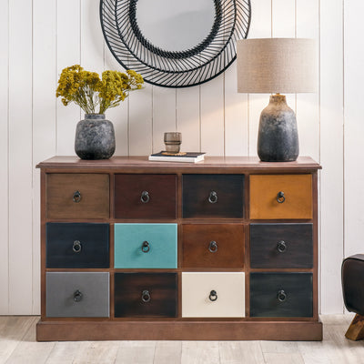 Loft Pine 12 Drawer Chest of Drawers