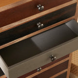 Loft Blue Multicoloured 13 Drawer Unit from Roseland Furniture