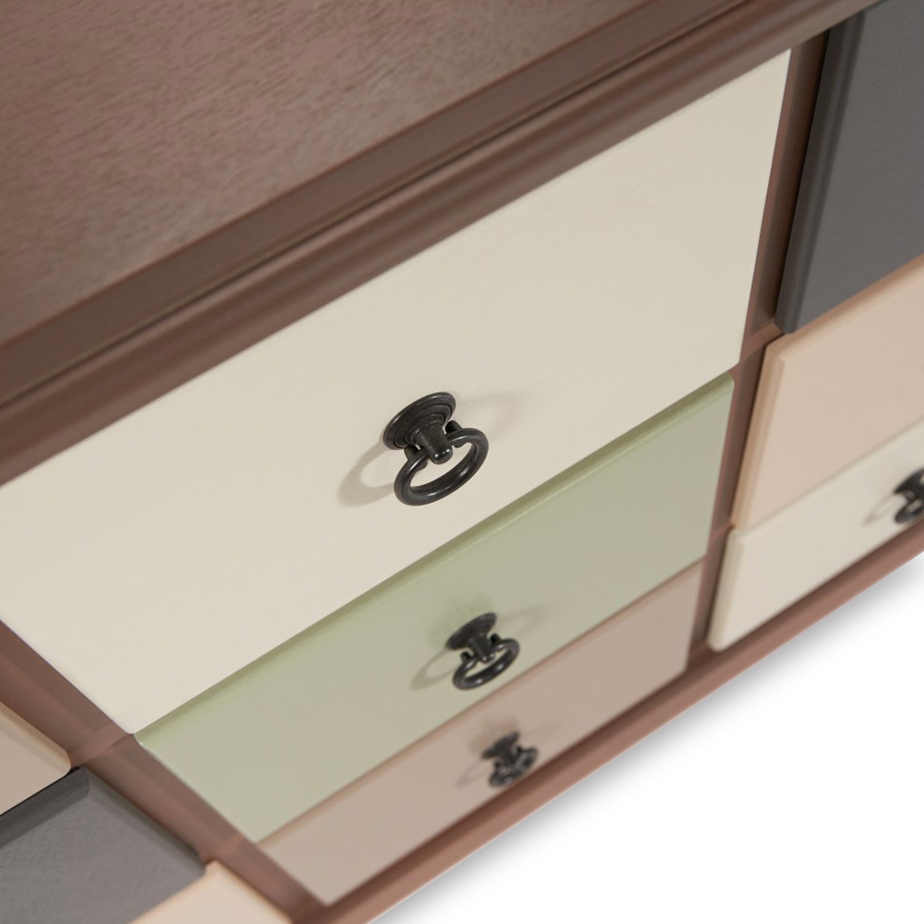 Loft Sage Multicoloured 12 Drawer Unit from Roseland Furniture