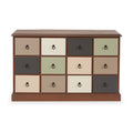 Loft Sage Multicoloured 12 Drawer Unit from Roseland Furniture