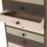 Loft Sage Multicoloured 13 Drawer Unit from Roseland Furniture