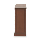 Loft Pine 6 Drawer Chest with sage green drawer from Roseland Furniture
