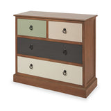Loft Pine 2 Over 2 Drawer Chest with sage drawer from Roseland Furniture