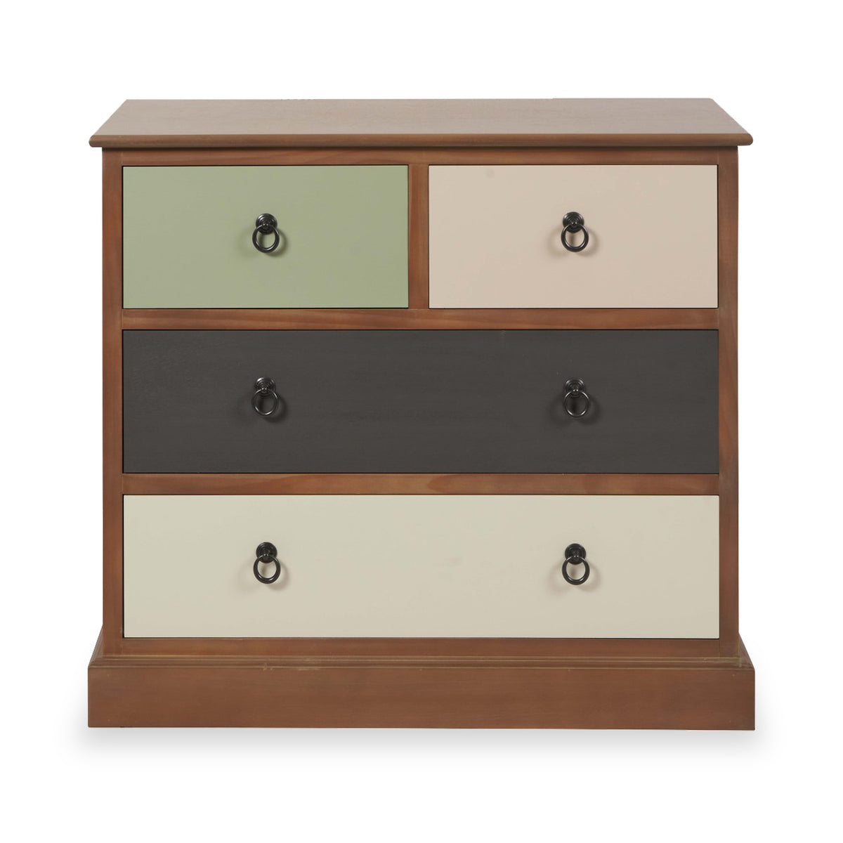 Loft Pine 2 Over 2 Drawer Chest with sage drawer from Roseland Furniture