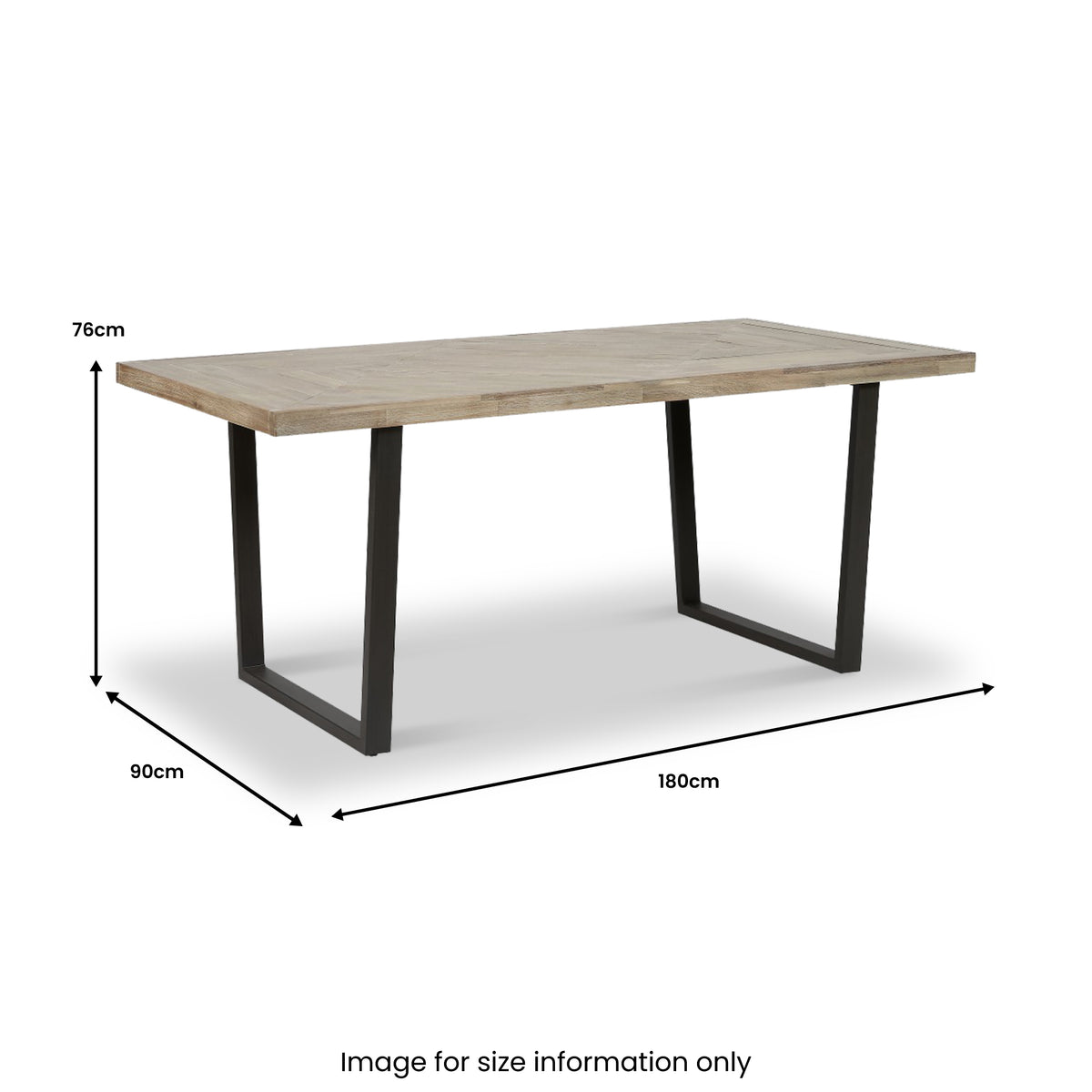 Marca Sand Wash Dining Table from Roseland Furniture