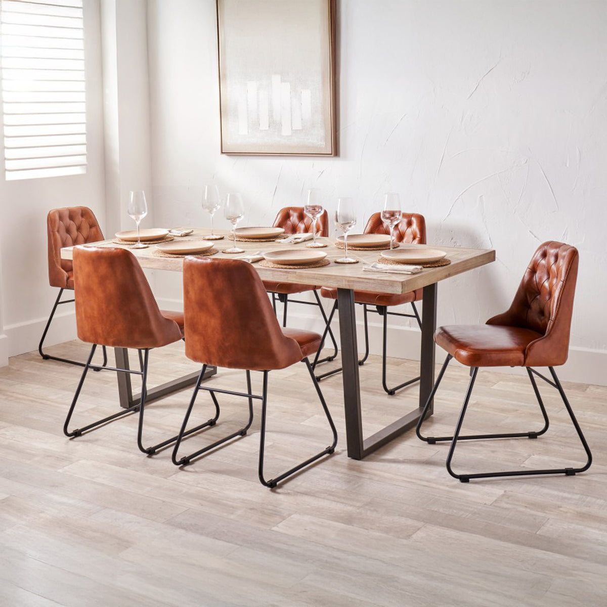 Marca Sand Wash Dining Table from Roseland Furniture