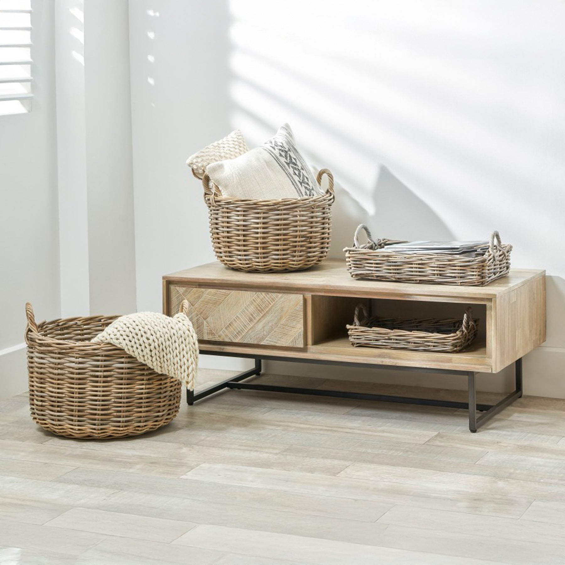 Marca Sand Wash 2 Drawer Coffee Table from Roseland Furniture