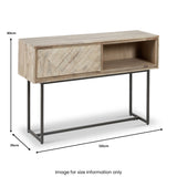 Marca Sand Wash 1 Drawer Console Table from Roseland Furniture