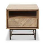 Marca Sand Wash 1 Drawer 1 Shelf Unit from Roseland Furniture