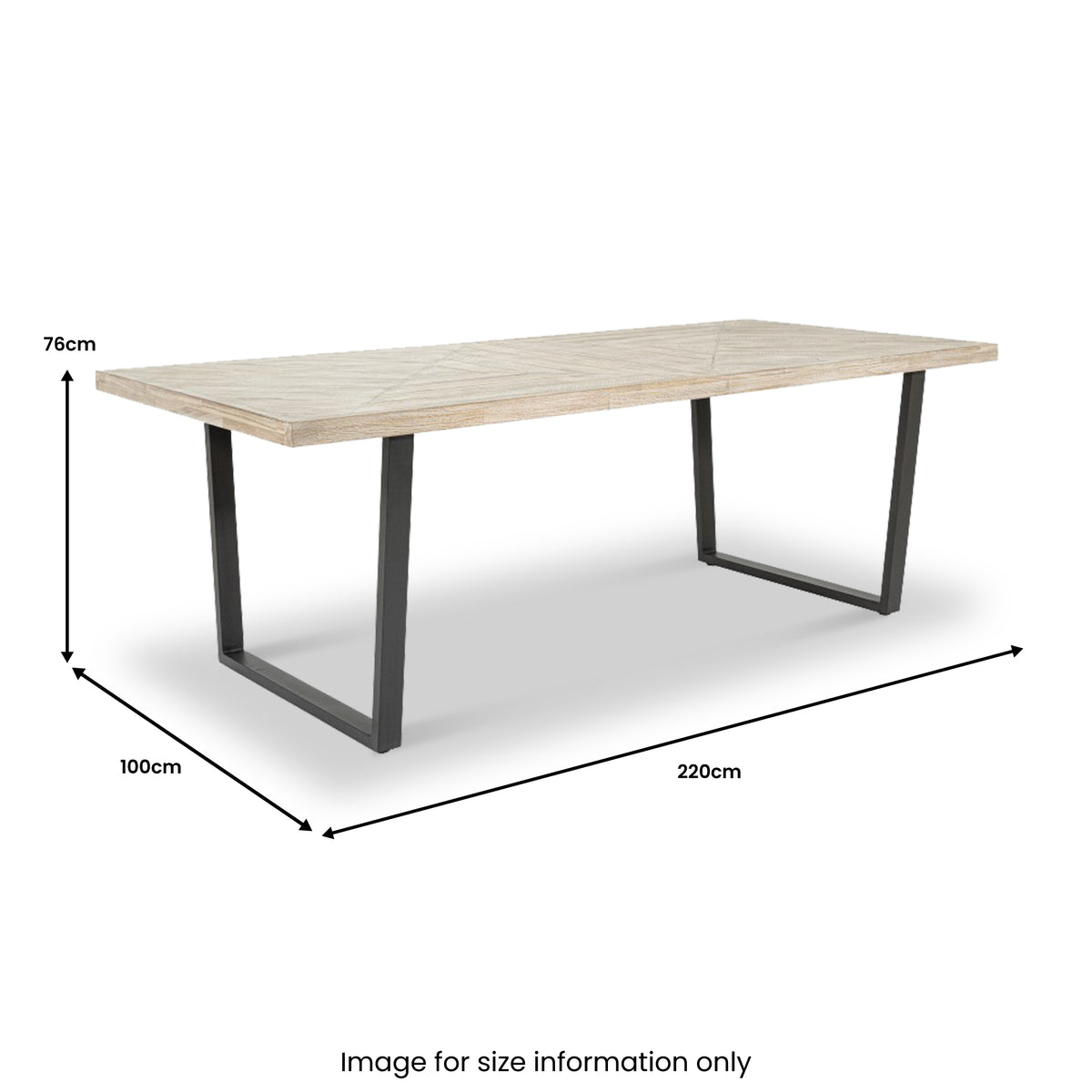 Marca Sand Wash 8 Seater Dining Table from Roseland Furniture