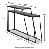 Mashiko So2 Black Console Tables from Roseland Furniture