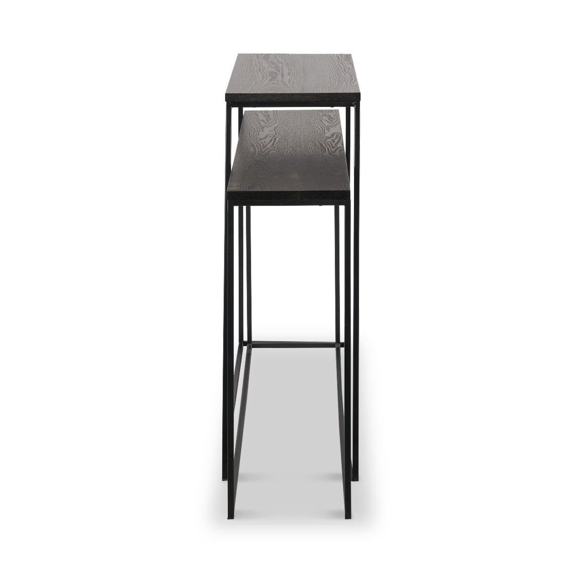 Mashiko So2 Black Console Tables from Roseland Furniture
