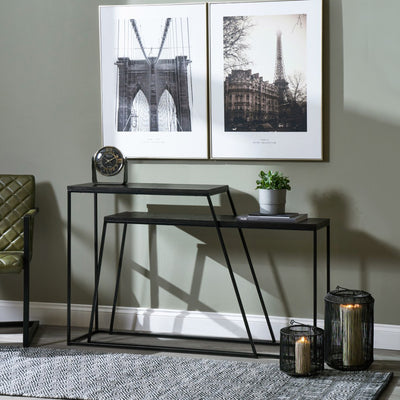 Mashiko Black Ash Effect Console Table