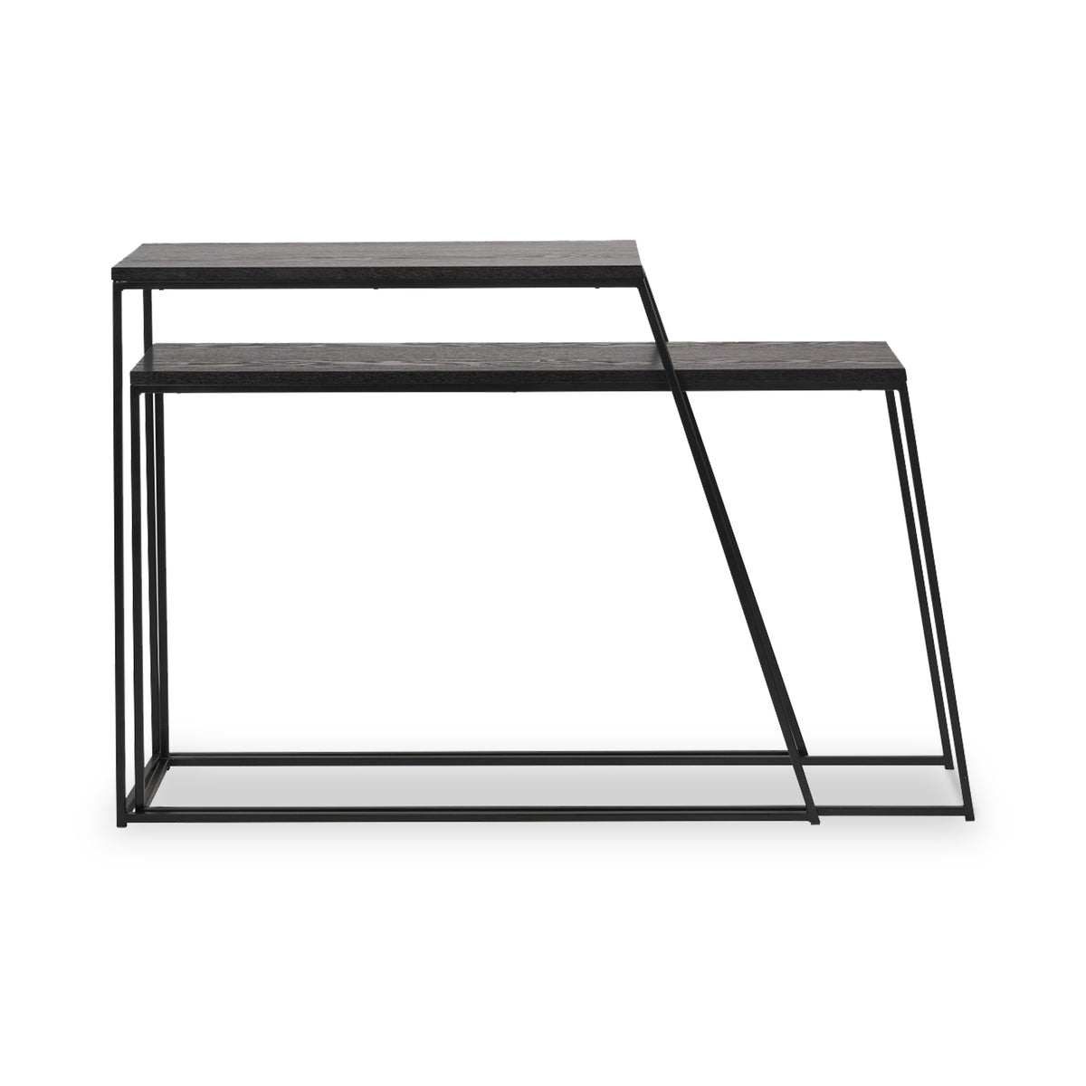 Mashiko So2 Black Console Tables from Roseland Furniture