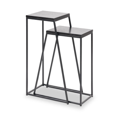 Mashiko Black Ash Effect Side Tables