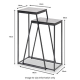 Mashiko So2 Black Side Tables from Roseland Furniture