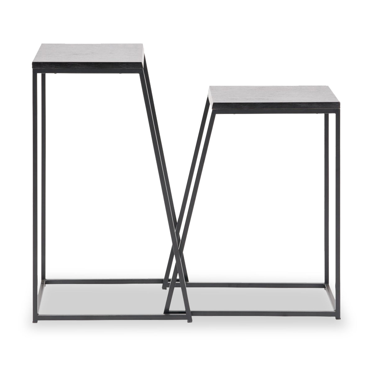 Mashiko So2 Black Side Tables from Roseland Furniture