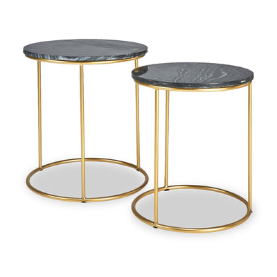 Milly Marble Top Round Side Tables