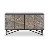 Verde Black 4 Door Sideboard from Roseland Furniture