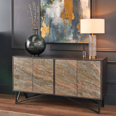 Verde Stone Effect Extra Large Sideboard