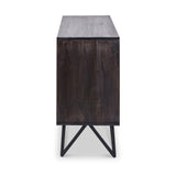 Verde Black 4 Door Sideboard from Roseland Furniture