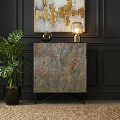 Verde Stone Effect 2 Door Cupboard