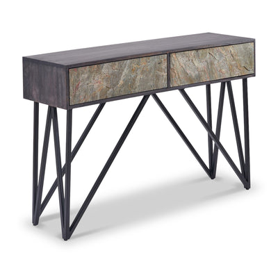 Verde Stone Effect Console Table Table