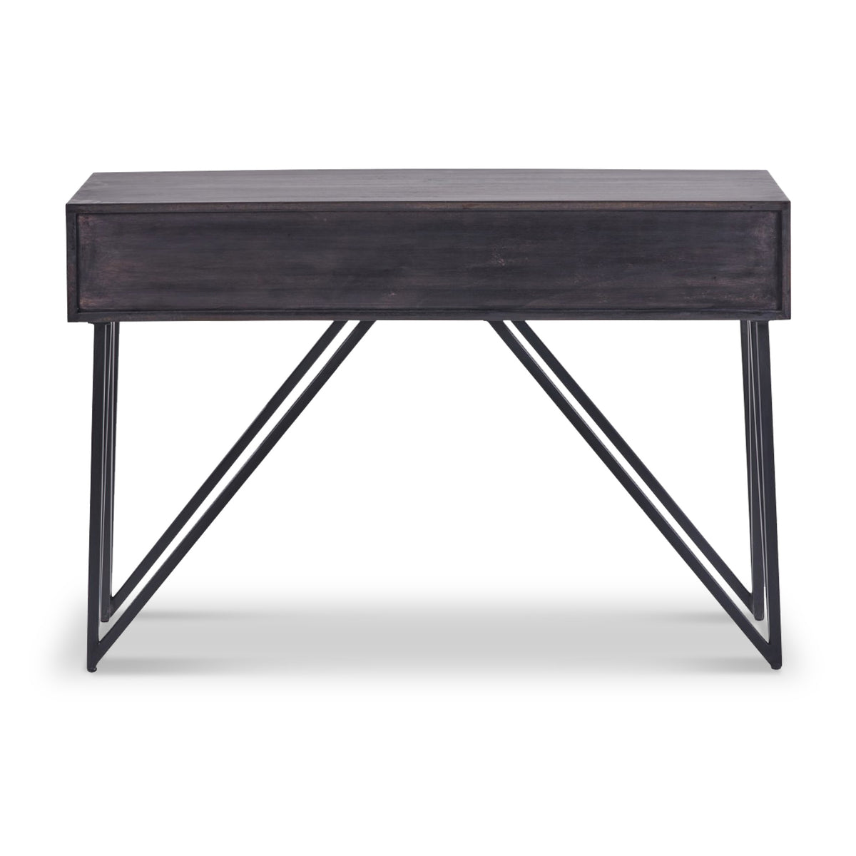 Verde Black 2 Drawer Console Table from Roseland Furniture